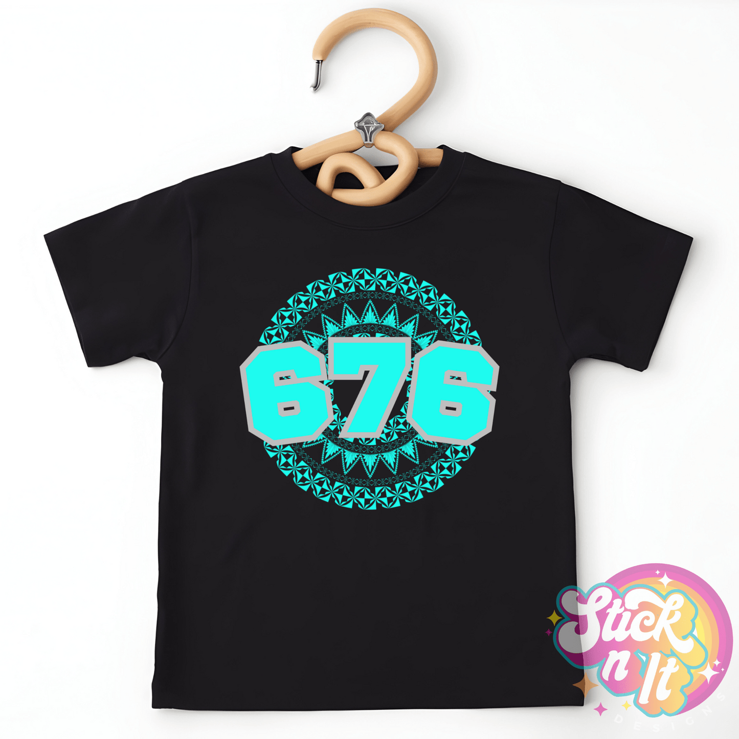 TONGA 676 KIDS BLACK SHIRT - Stick N It