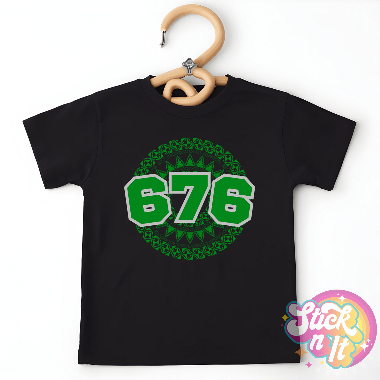 TONGA 676 KIDS BLACK SHIRT - Stick N It