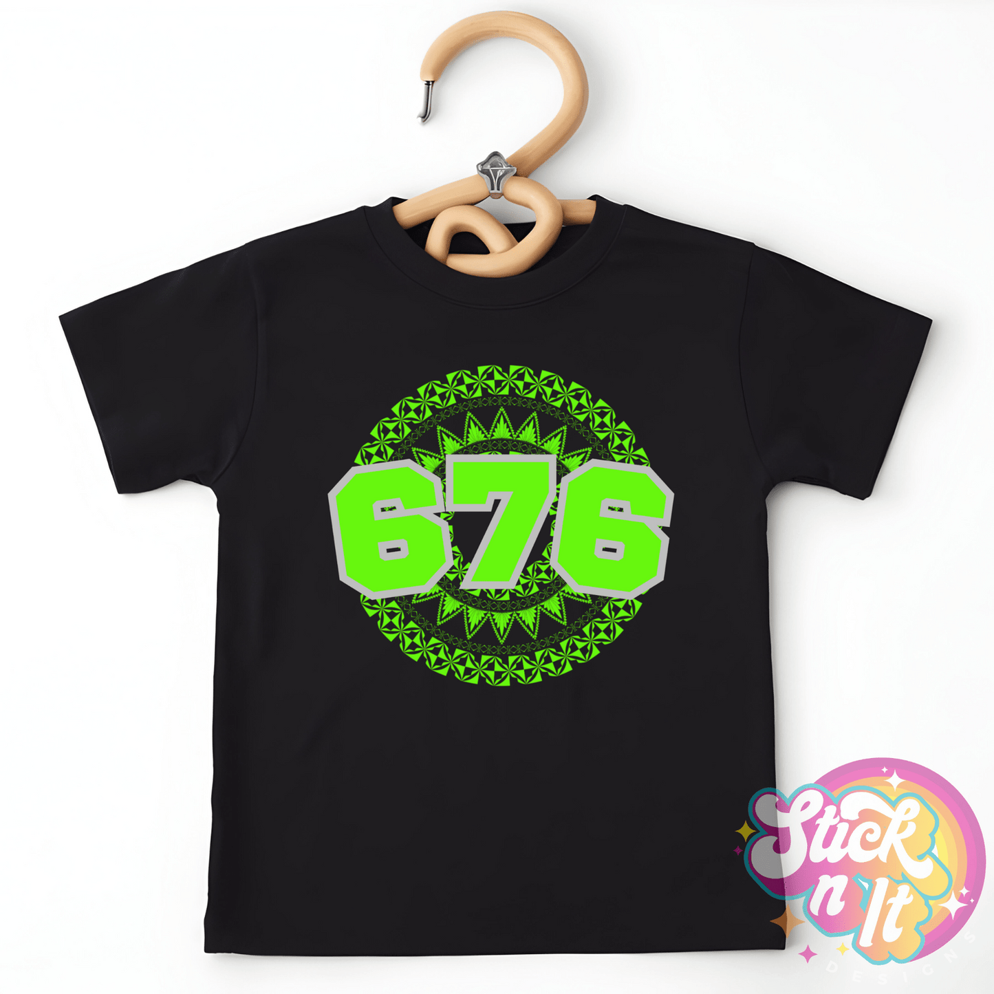 TONGA 676 KIDS BLACK SHIRT - Stick N It