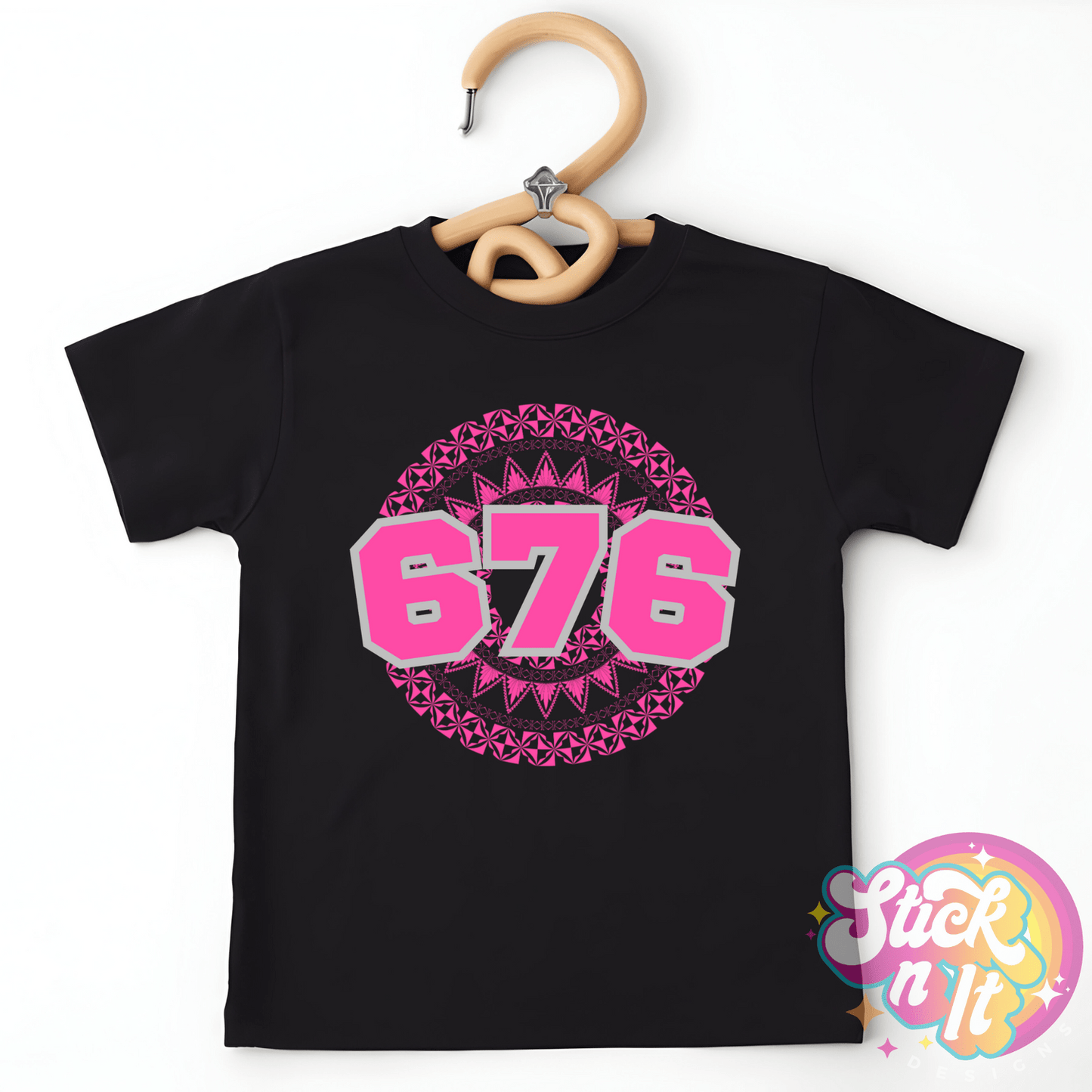 TONGA 676 KIDS BLACK SHIRT - Stick N It