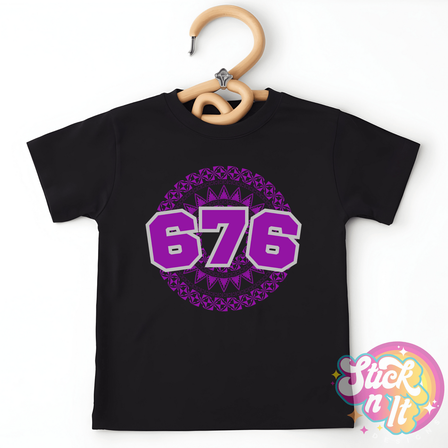 TONGA 676 KIDS BLACK SHIRT - Stick N It