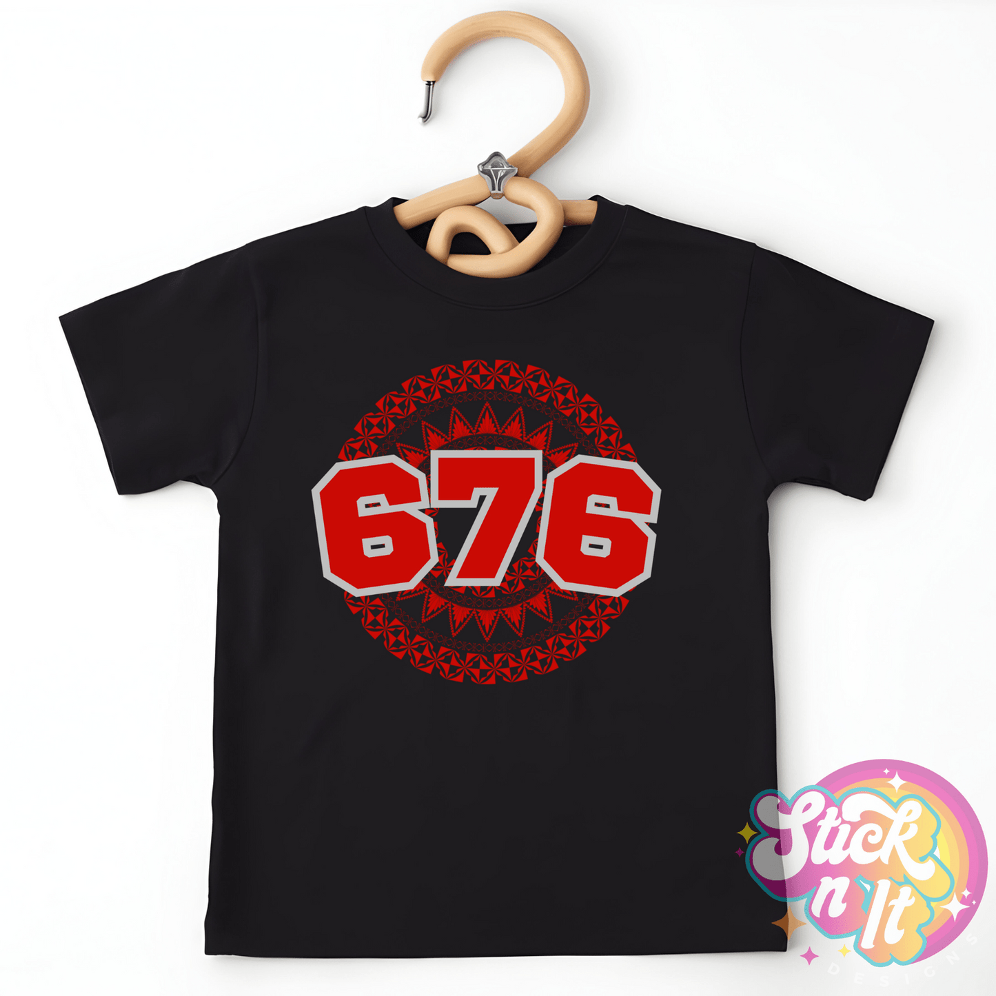 TONGA 676 KIDS BLACK SHIRT - Stick N It