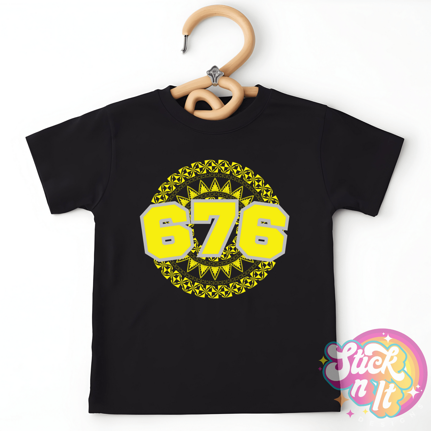TONGA 676 KIDS BLACK SHIRT - Stick N It