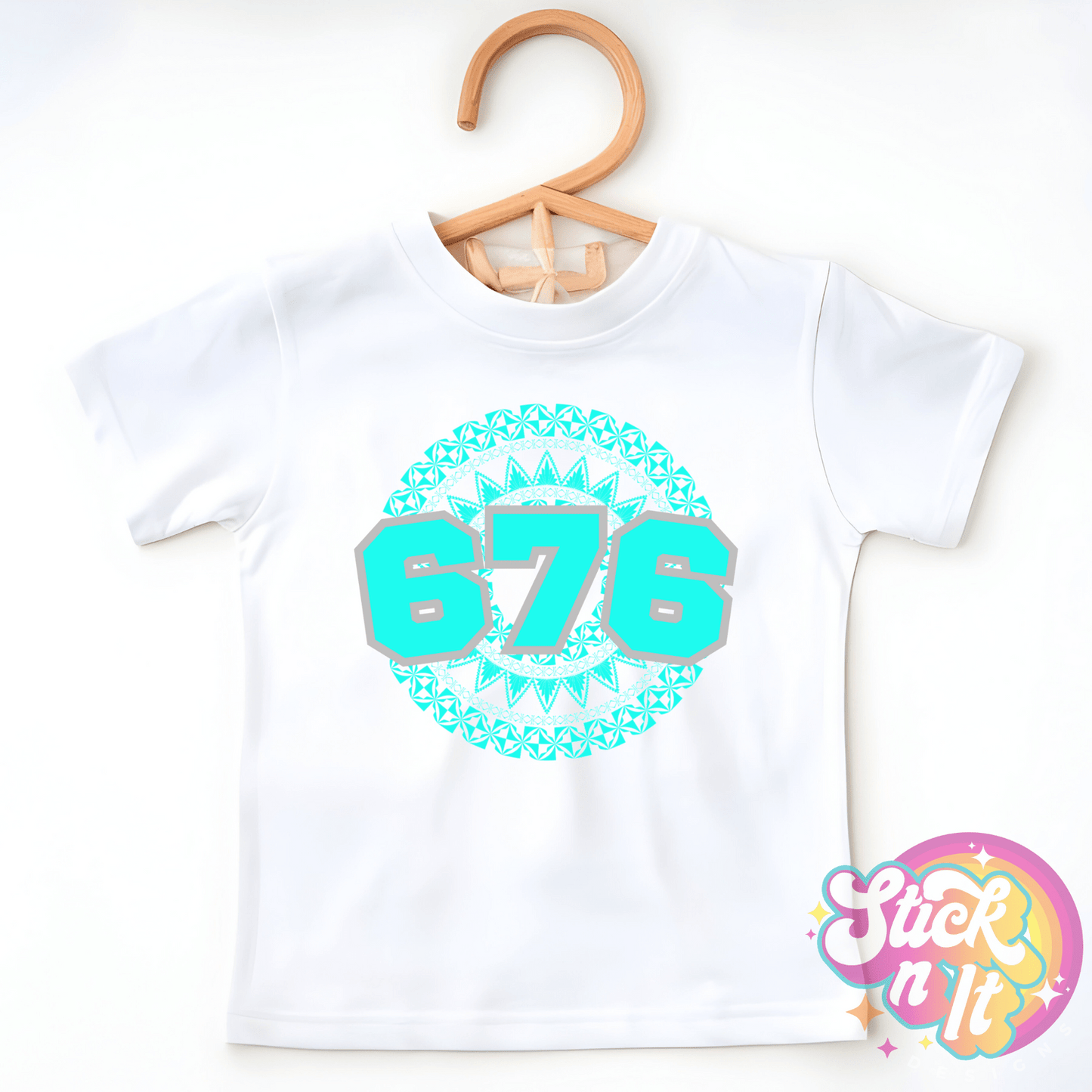 TONGA 676 KIDS WHITE SHIRT - Stick N It
