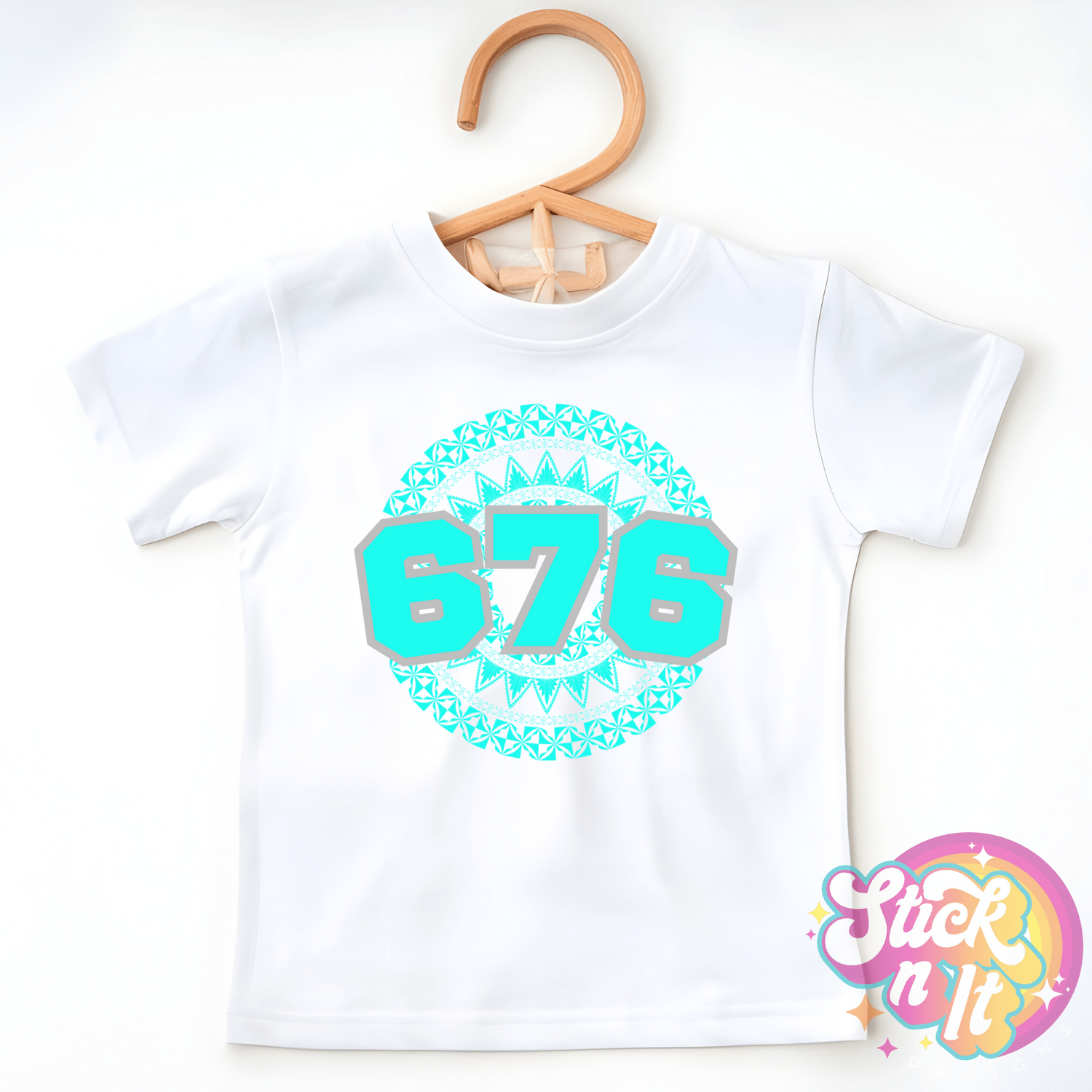 TONGA 676 KIDS WHITE SHIRT - Stick N It