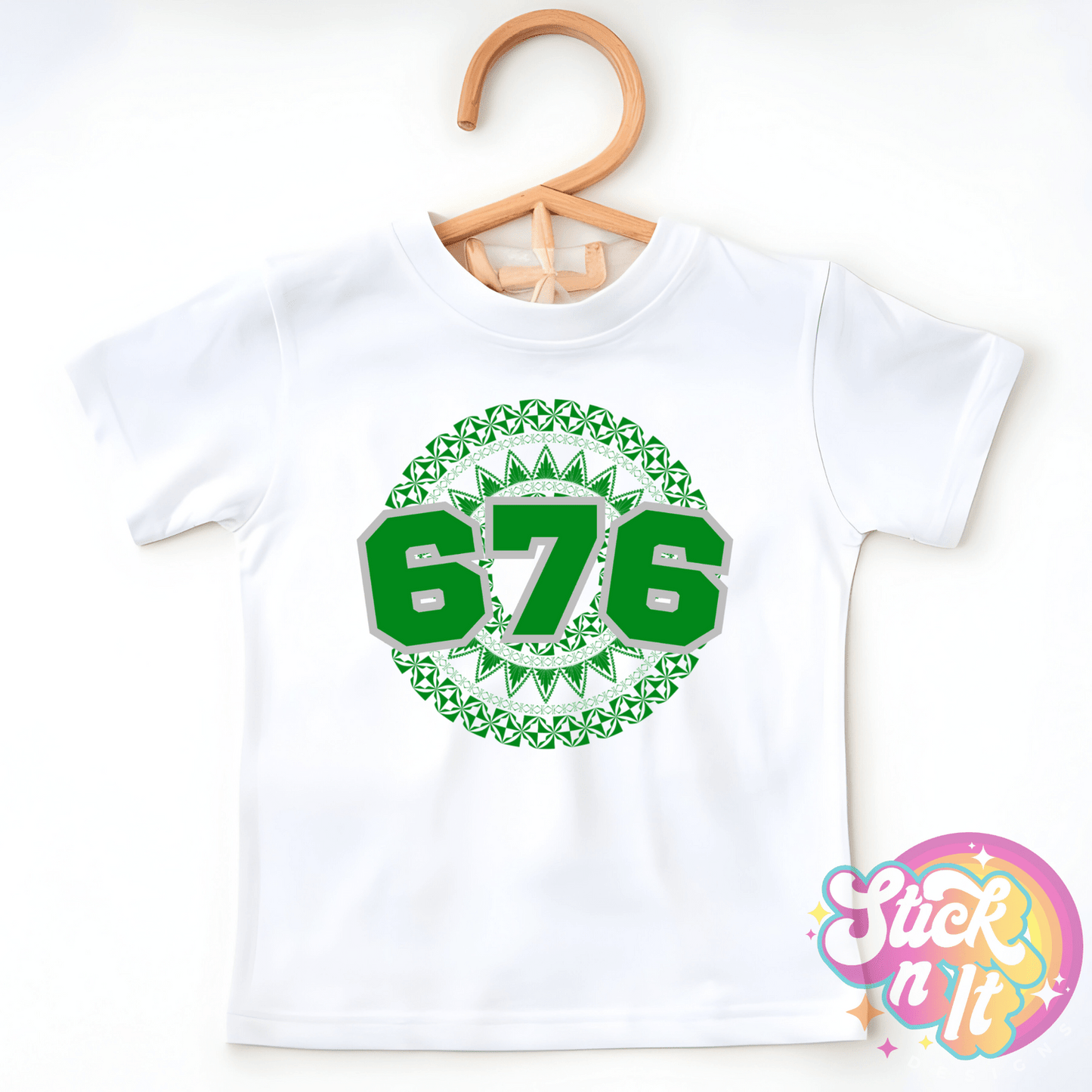 TONGA 676 KIDS WHITE SHIRT - Stick N It