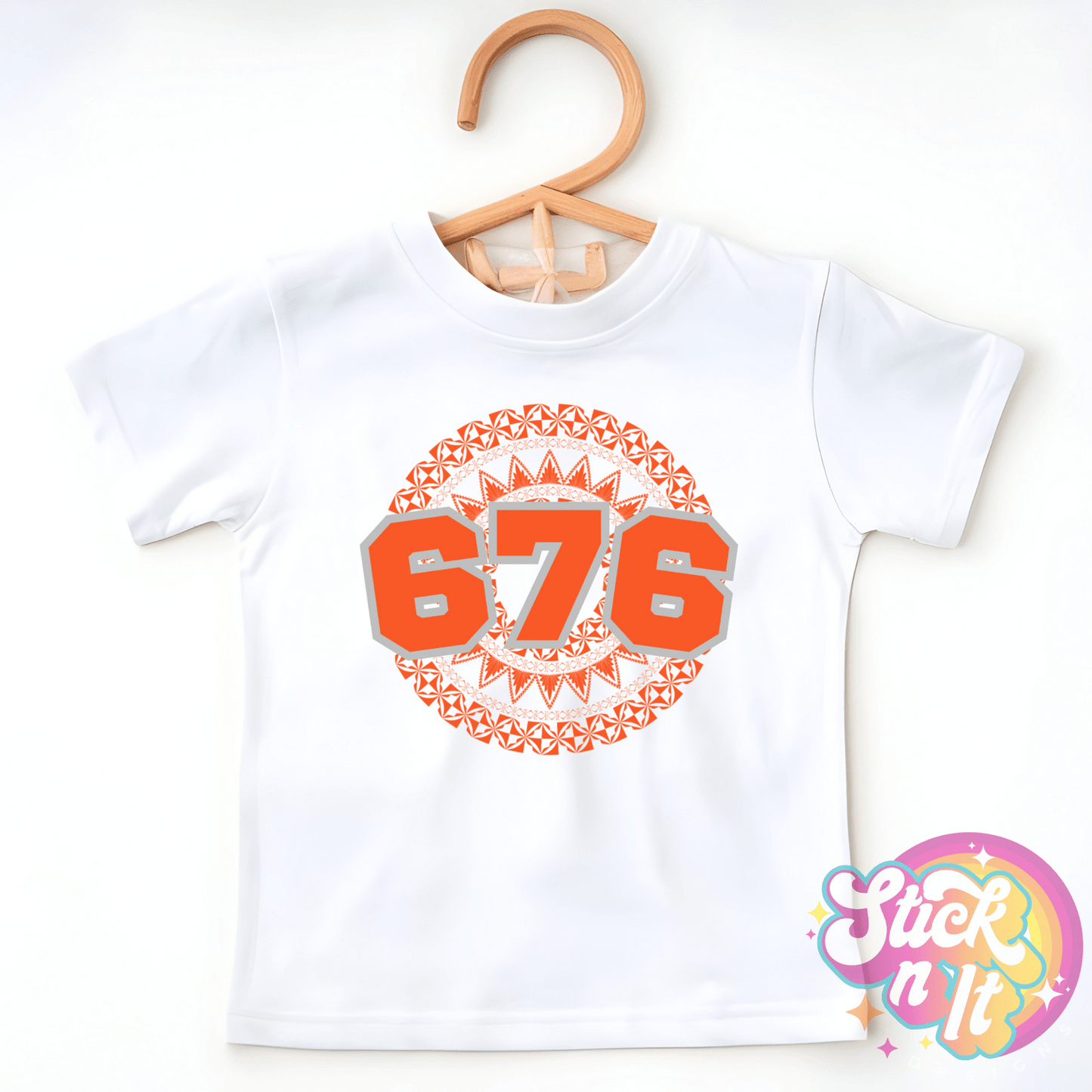 TONGA 676 KIDS WHITE SHIRT - Stick N It