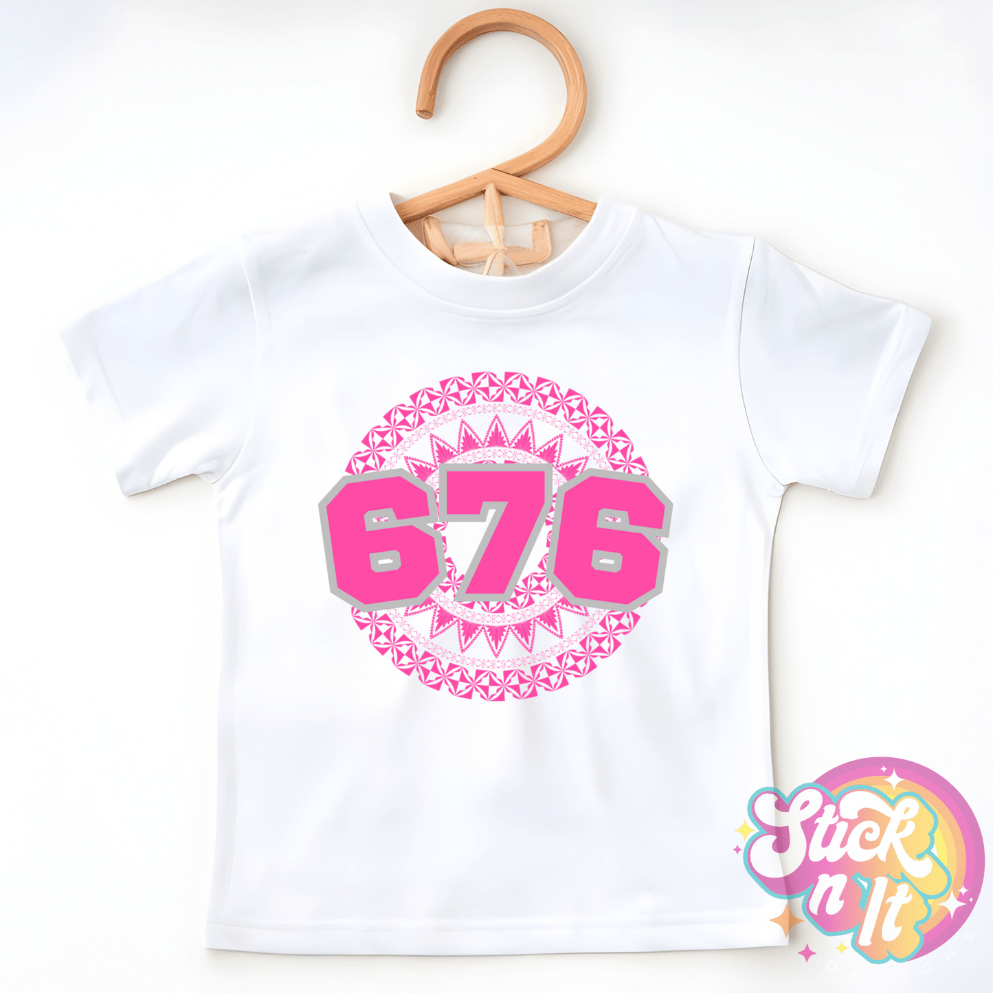 TONGA 676 KIDS WHITE SHIRT - Stick N It