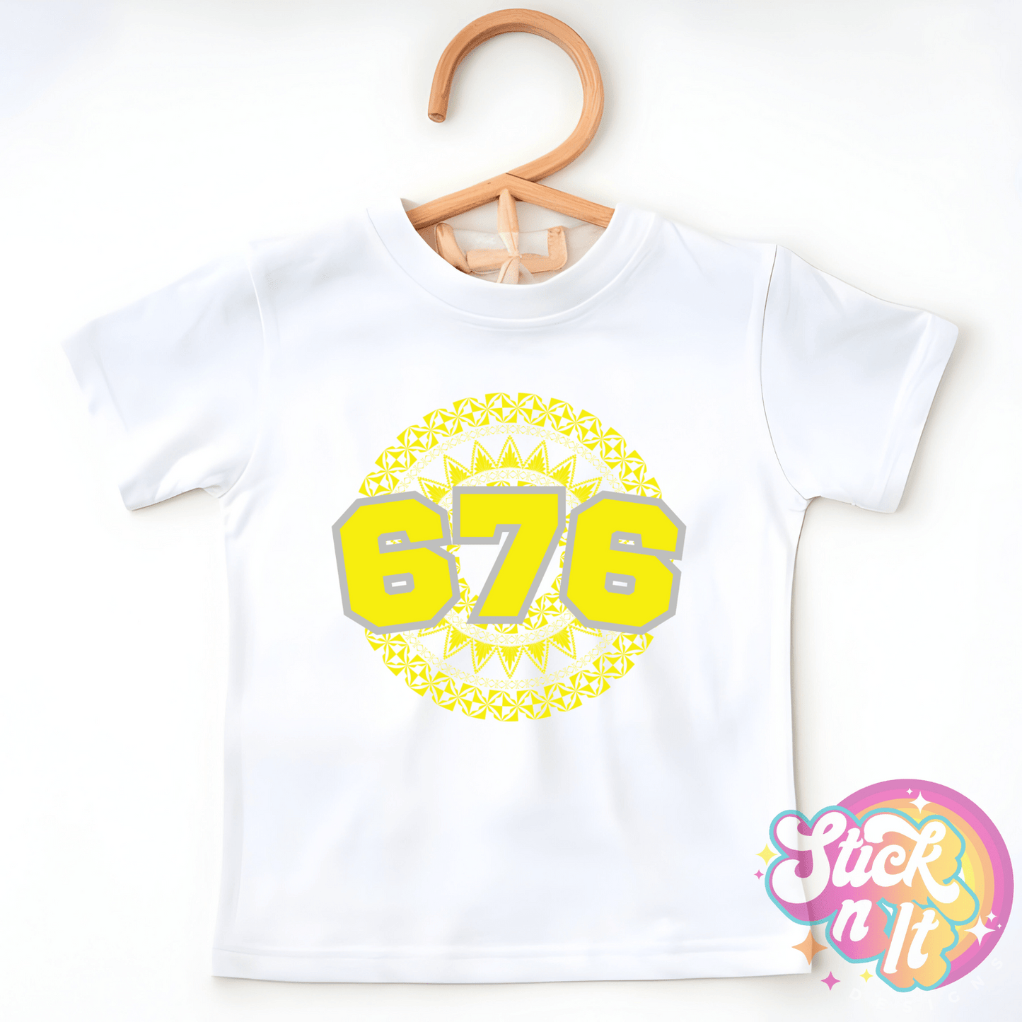 TONGA 676 KIDS WHITE SHIRT - Stick N It