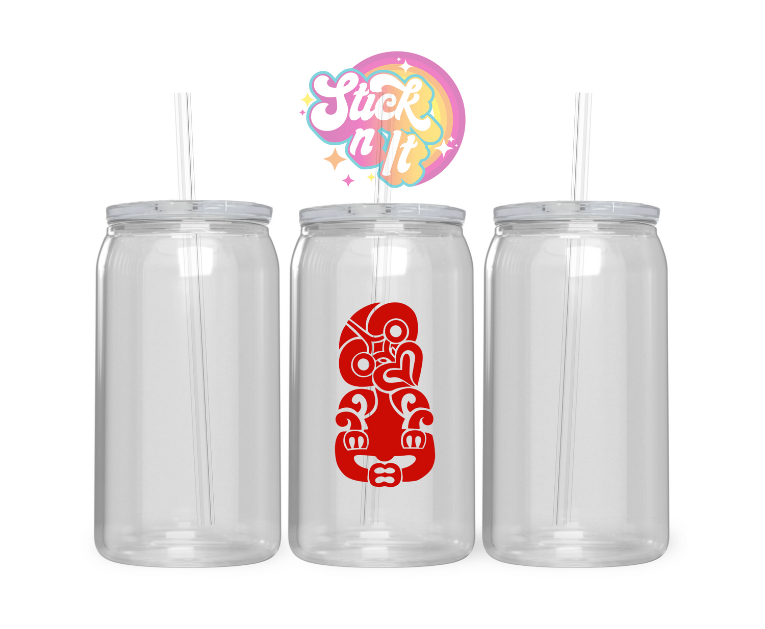 AOTEAROA NZ TIKI ACRYLIC CUP - Stick N It