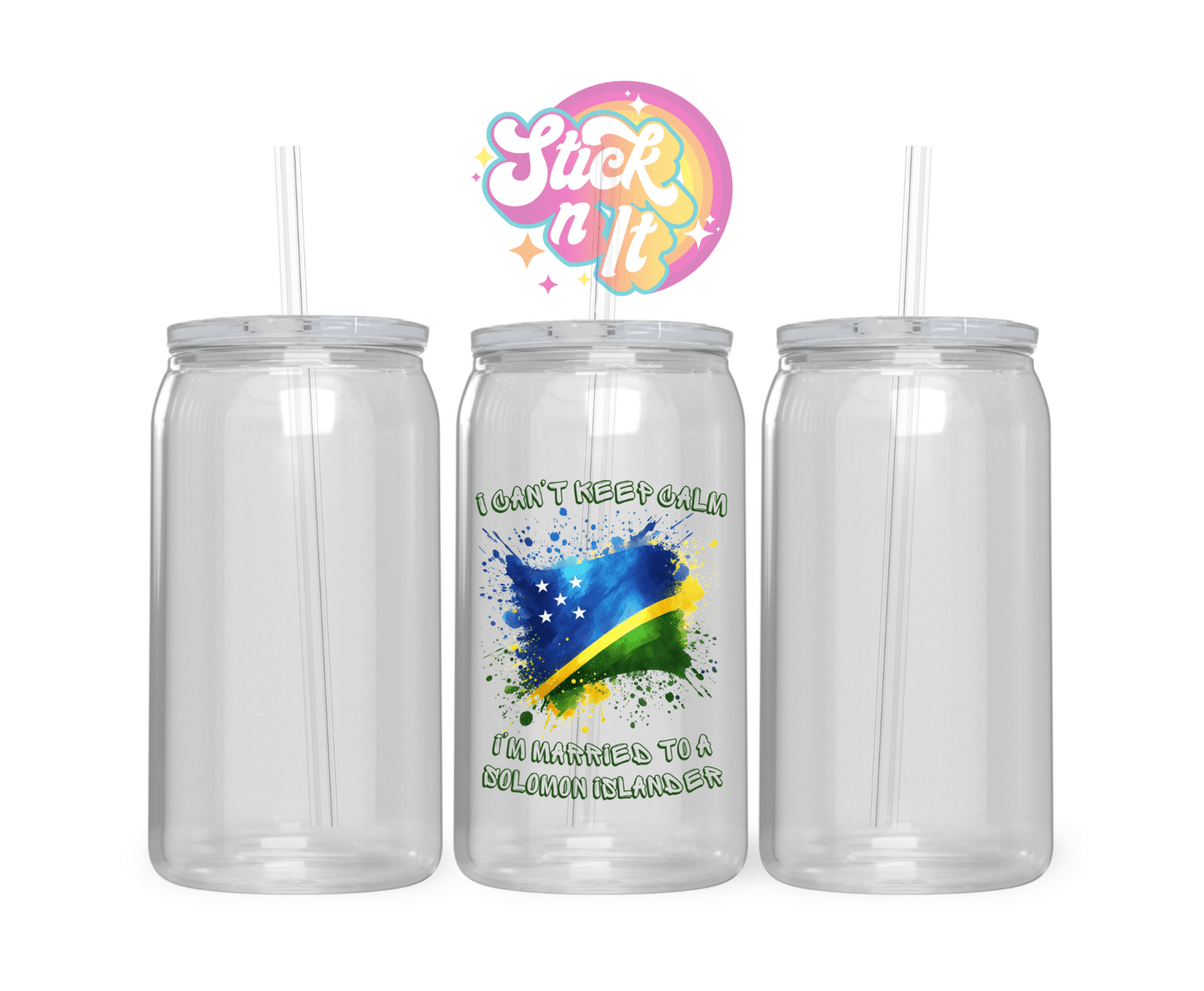 CHEEKY SOLOMON ISLANDS ACRYLIC CUP - Stick N It