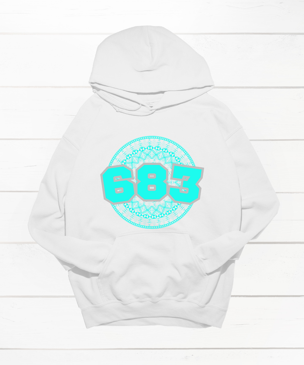 NIUE 683 WHITE HOODIE - Stick N It