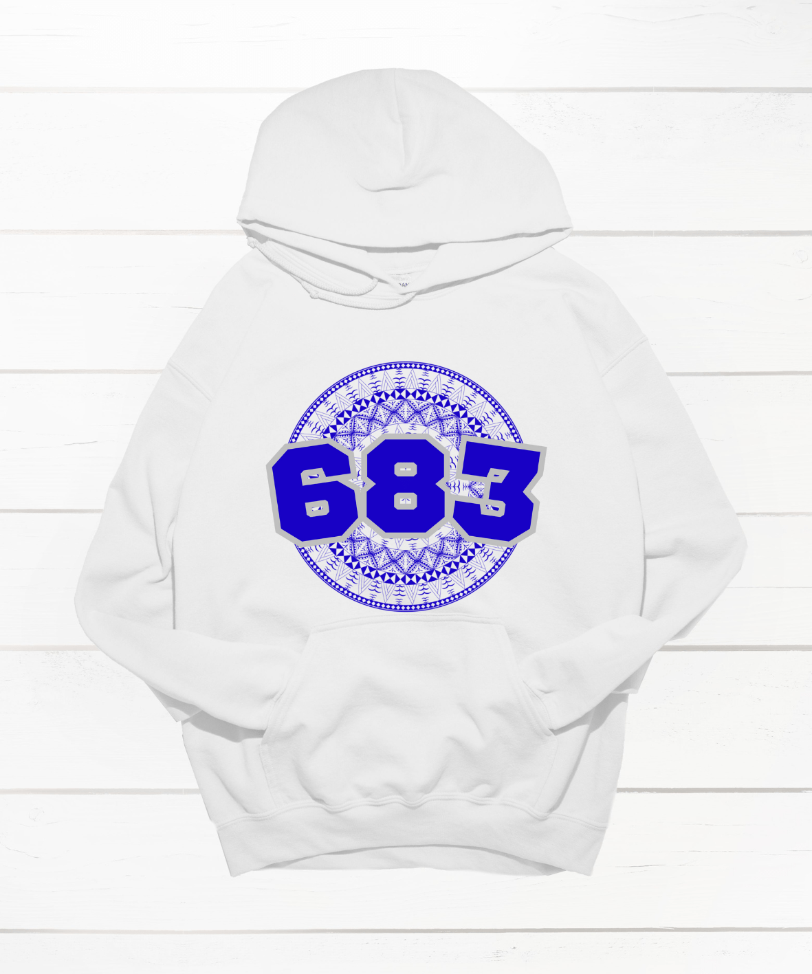 NIUE 683 WHITE HOODIE - Stick N It