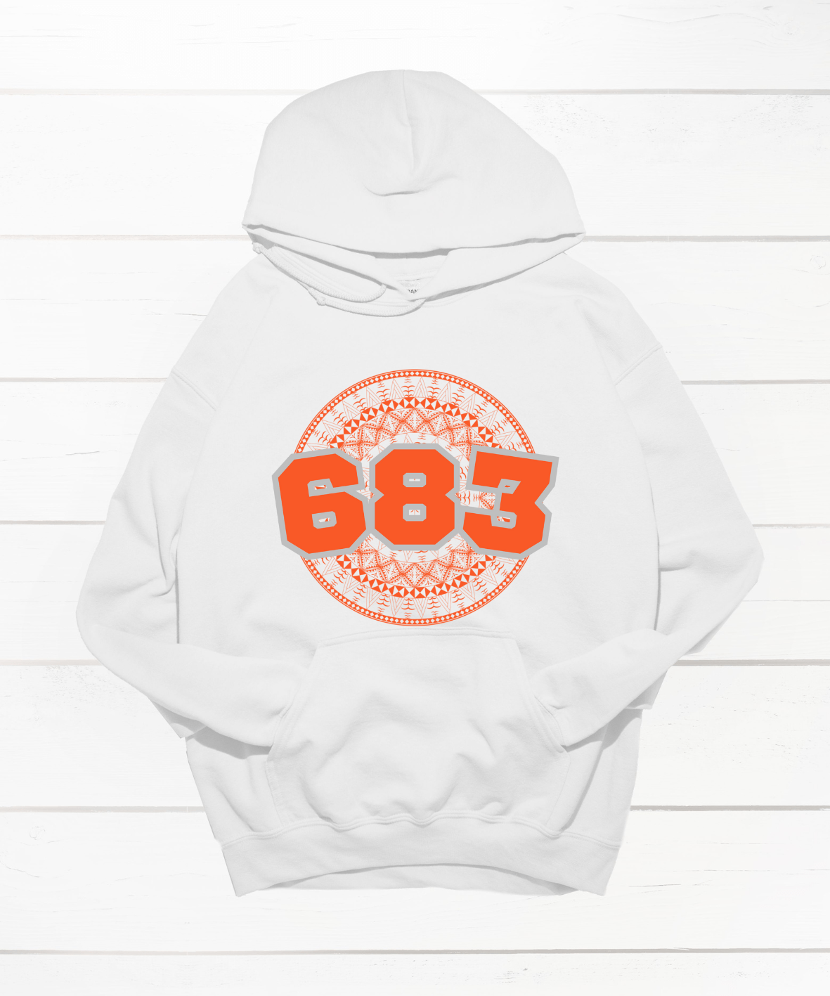 NIUE 683 WHITE HOODIE - Stick N It
