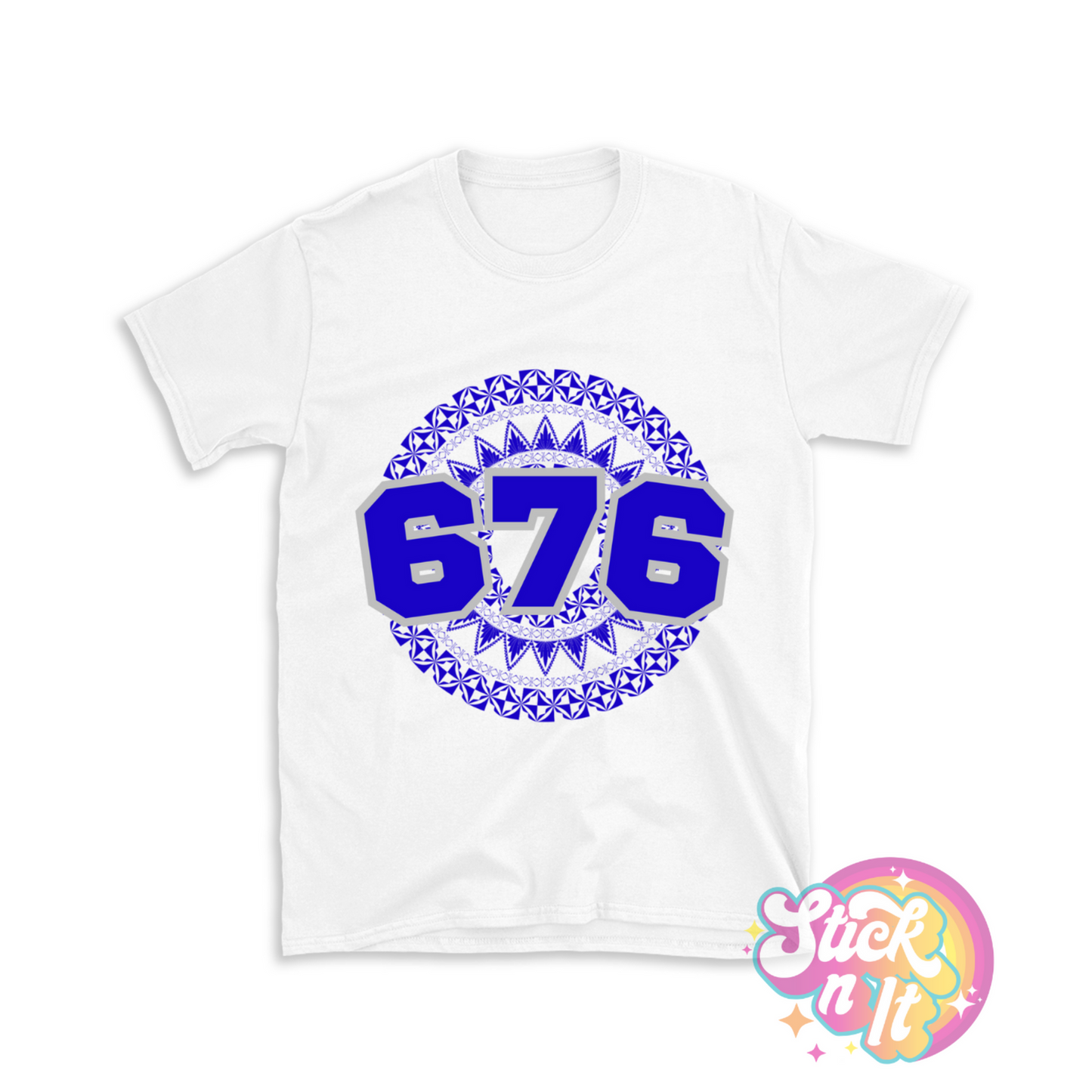 Unisex black hoodie featuring a Polynesian Tonga design with area code 676 in blue