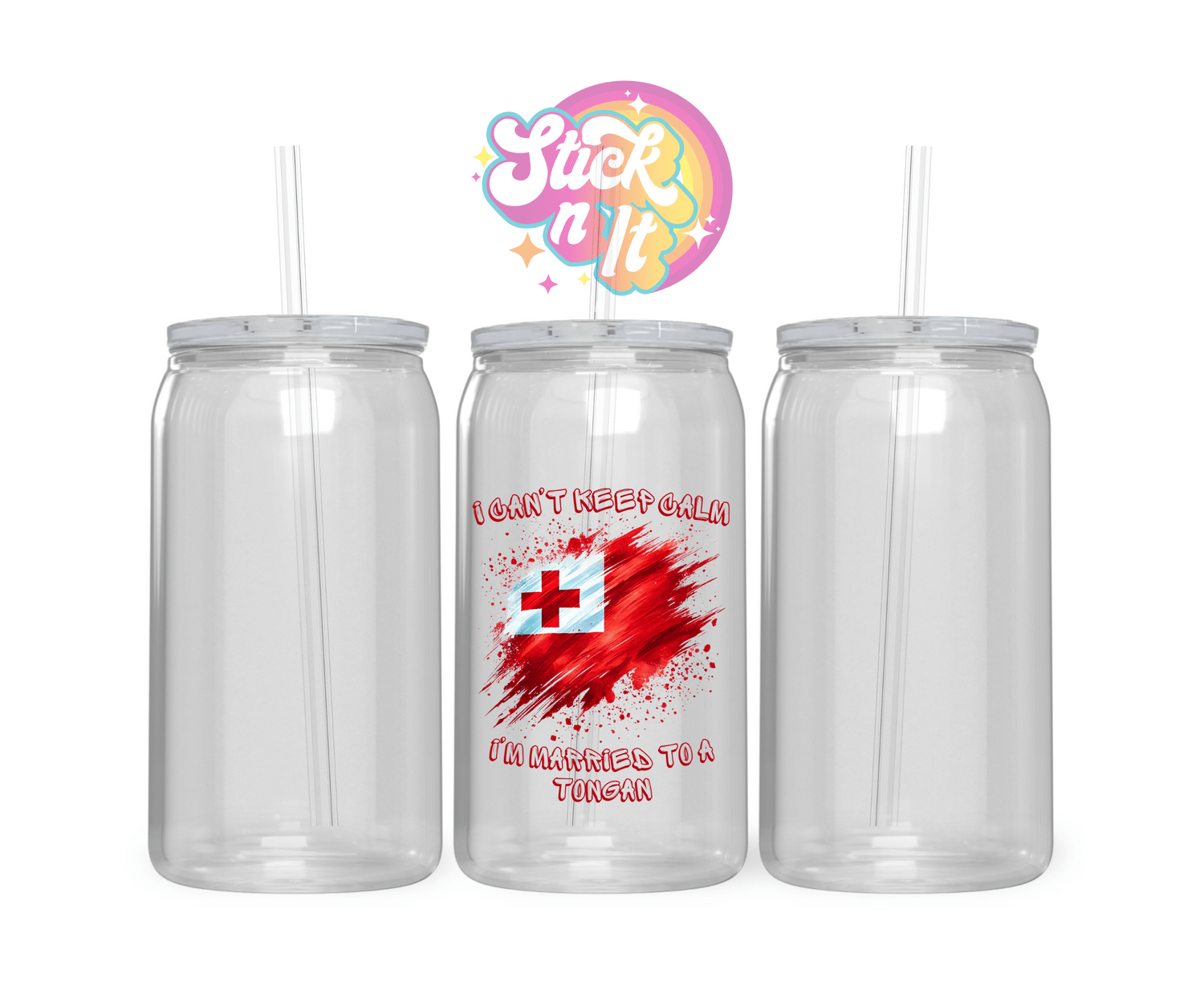 CHEEKY TONGA ACRYLIC CUP - Stick N It