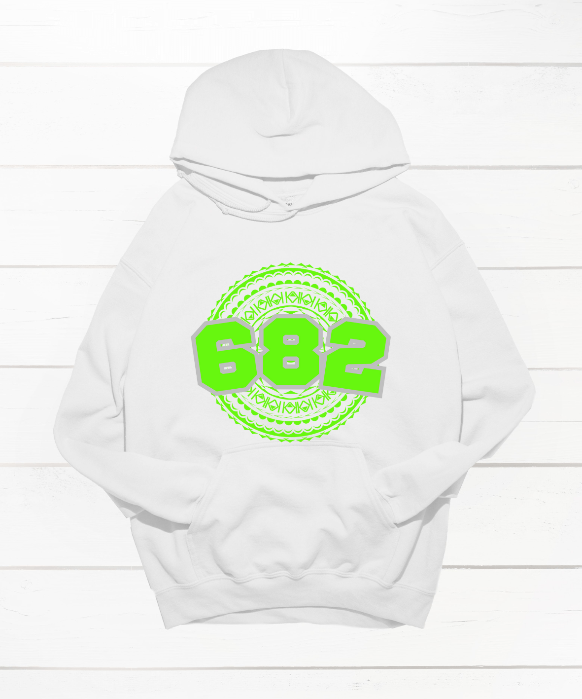 COOK ISLANDS 682 WHITE HOODIE - Stick N It